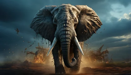 Poster An Elephant animal © Mahenz