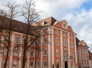 In the center of Meersburg on a sunny autumn day