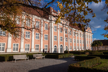 New Castle in Meersburg illuminated by the autumn sun