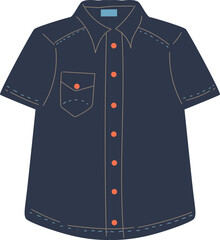 Naklejka premium jeans clothes vector illustration