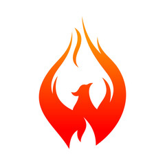Phoenix Vector Logo Design Template