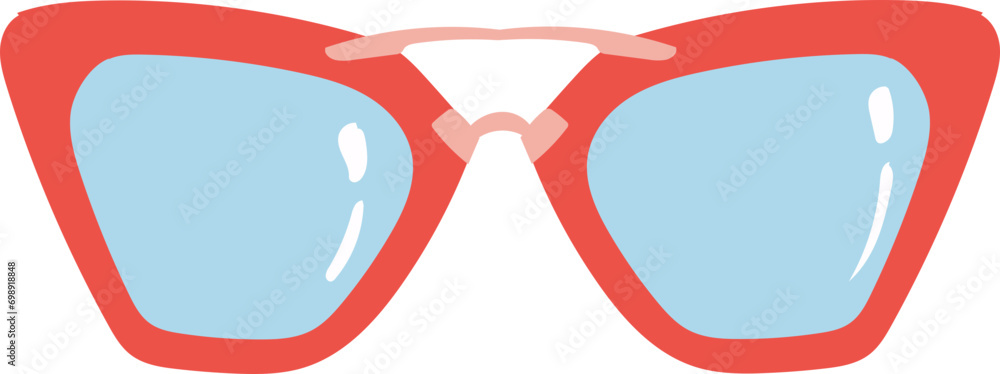 Sticker sunglasses vactor illustration