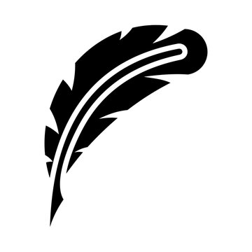Feather Pen Vector Logo Design Template