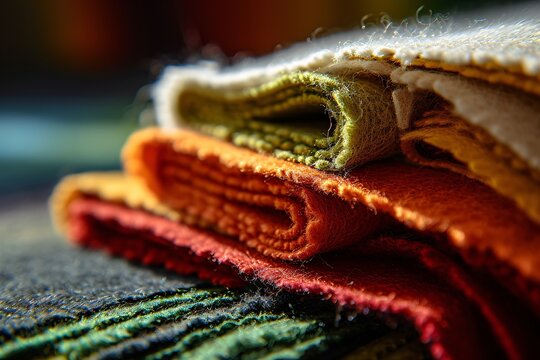 Colorful Fabric Rolls