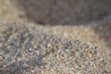 Macro of sand, individual grains visible