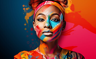 Diversity and inclusion in pop style. Vivid colors, joyful energy and a positive message.