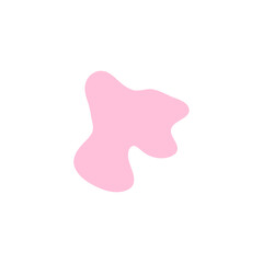 Organic pink  blobs irregular shape