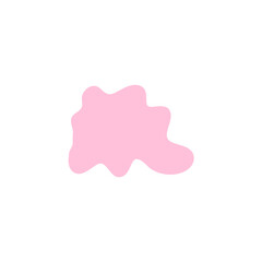 Organic pink  blobs irregular shape