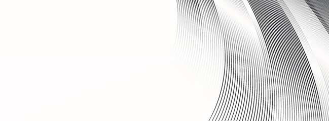 Abstract white circle shape with elegant white lines on white background