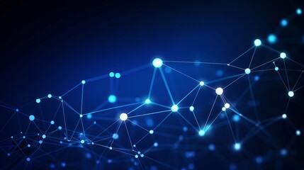 Abstract Data technology blue background