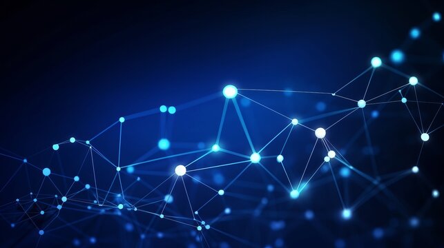 Abstract Data technology blue background