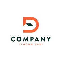 letter D and home combination, initial logo icon and vector - obrazy, fototapety, plakaty