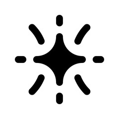 sparkler glyph icon