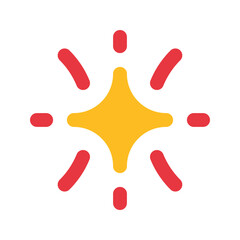 sparkler flat icon