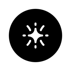 sparkler glyph circular icon