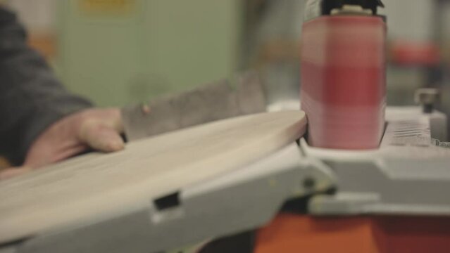 person working on a machine