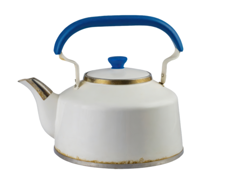 Old kettle - isolated