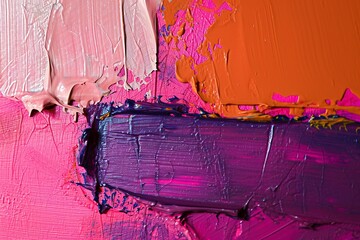 Various Paint Colors on a Canvas
