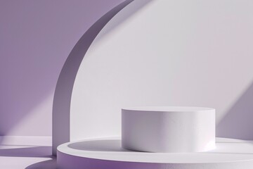 White Cylinder in a Purple Circle