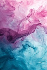 Colorful Smoke Trails in Purple, Pink, and Blue - obrazy, fototapety, plakaty