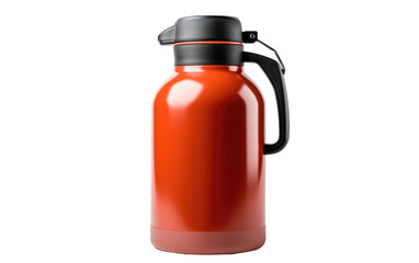 A High Capacity Insulated Water Jug for Outdoor Hydration On a White or Clear Surface PNG Transparent Background.