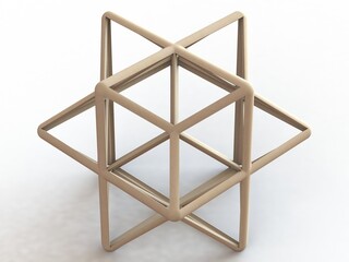 Wireframe Shape First Stellation of The Rhombic Dodecahedron 3D print model