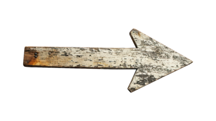 grungy right directional arrow on transparent background