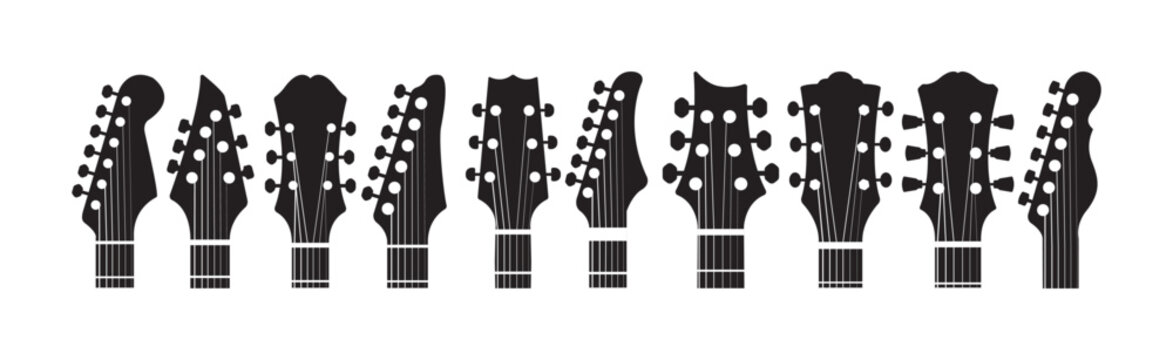 guitar headstock silhouette
