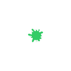 green splash slime vector set set