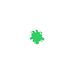 green splash slime vector set set
