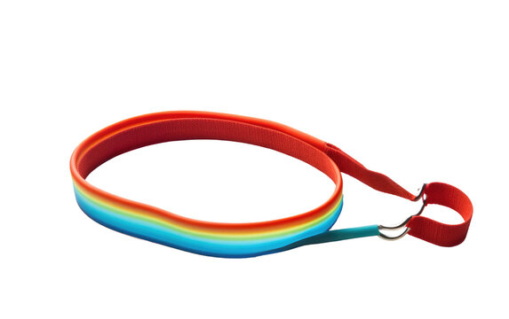 Strength Training Essential: Resistance Band On a White or Clear Surface PNG Transparent Background.