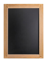 Vertical blank blackboard - isolated on transparent background