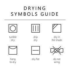 Drying Symbols Guide