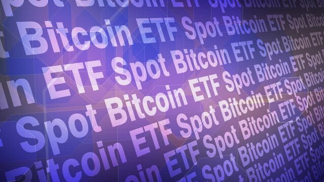 Bitcoin etf digital money crypto etf exchange traded fund spot bitcoin etf bitcoin abstract background money falling savings finance etf investment asset shares trend spot market, flow, crypto asset
