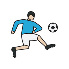 Soccer Player Illustration