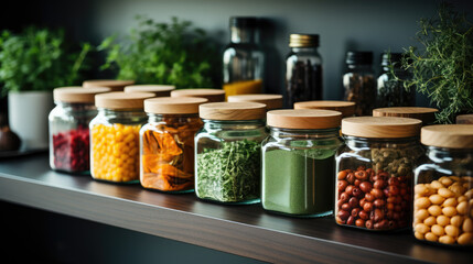 assortment of  colourful spices