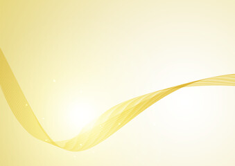 明るいゴールドの幾何学ウェーブ背景