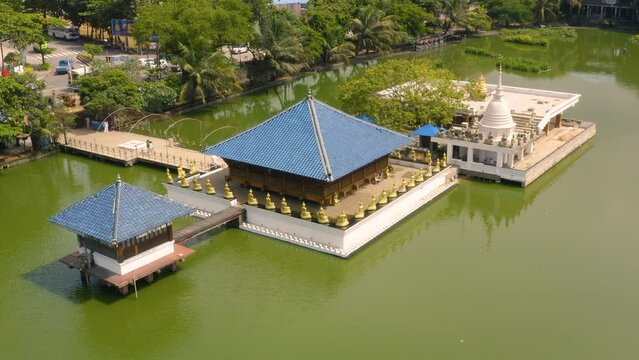 Gangarama Sima Malaka Buddhist temple in Colombo