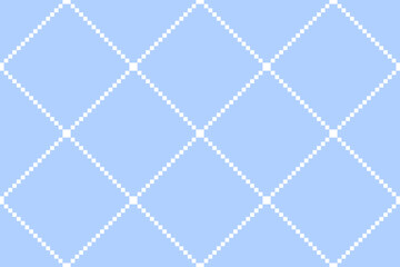 Seamless Geometric Checked Pattern. Light Blue Textured Background.