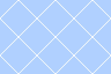 Seamless Geometric Checked Pattern. Light Blue Textured Background.