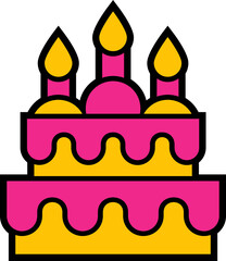 illustration of a cake