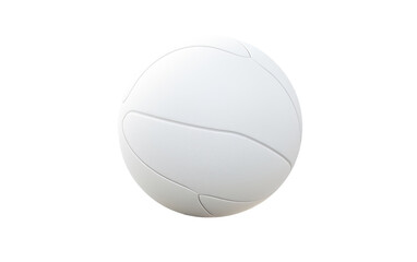 Volleyball on White On a White or Clear Surface PNG Transparent Background.