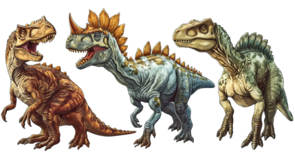 Set of Dinosaurs Illustration