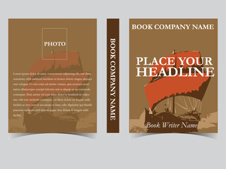 Annual report brochure flyer design template vector, Leaflet, presentation book cover templates.