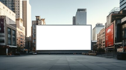 Big blank billboard with copy space for text.