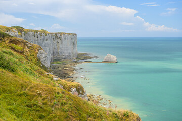 Cliffs near Yport on a sunny day