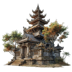 Old Javanese Balinese Temple