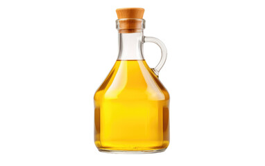 Mustard Oil Bottle On Transparent Background