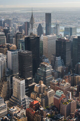 Blick vom Empire State Building Richtung Upper Manhatten, Chrystler Building, Manhatten, New York City, New York, USA