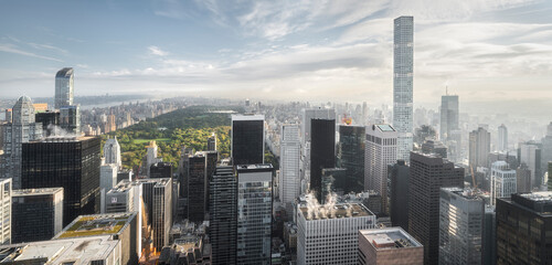 Wolkenkratzer 432 Park Avenue, Blick vom Top of the Rock, Rockefeller Center, Manhatten, New York...